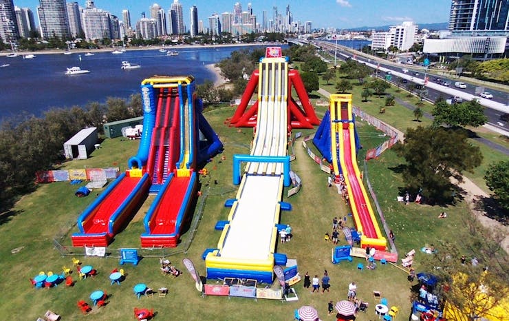 tallest inflatable water slide