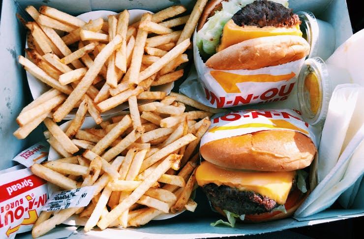 in and out burger sneakers