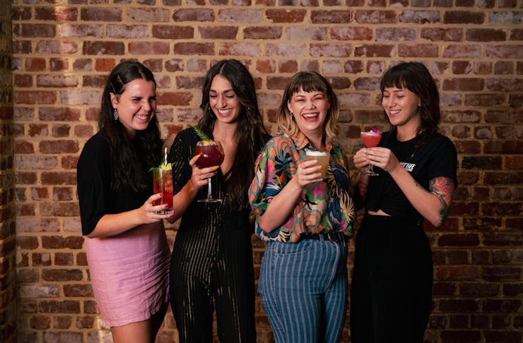 International Women's Day - Shot of 4 Female bartenders
