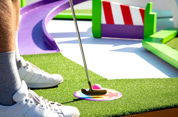 is it gay to play putt putt golf with a friend