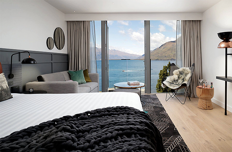 A lovely looking bedroom at QT Queenstown.
