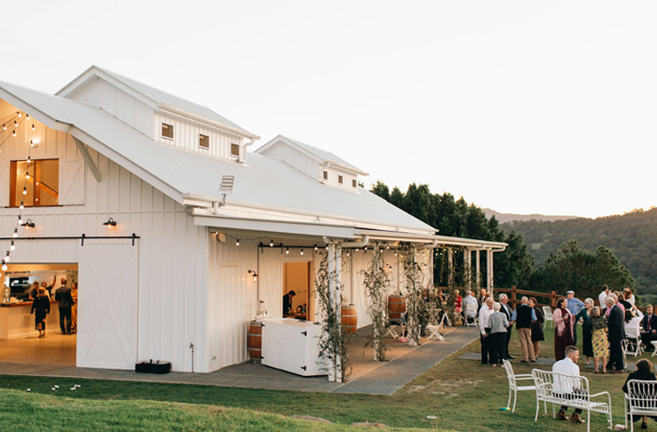 Summergrove Estate features a white weatherboard chapel on a sprawling property in the northern NSW hinterland