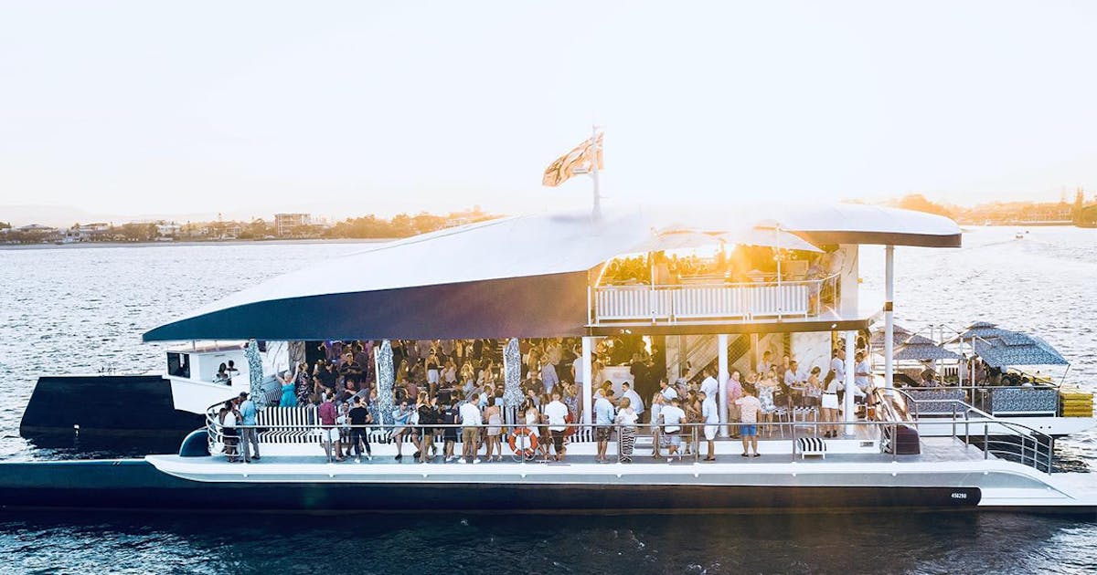 Sailor Hats On This Massive Party Yacht Just Cruised Back Into Brisbane Urban List Brisbane