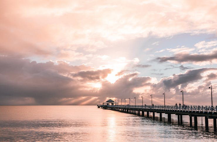 shorncliffe pier at sunset