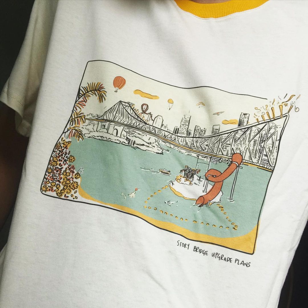 a graphic tee
