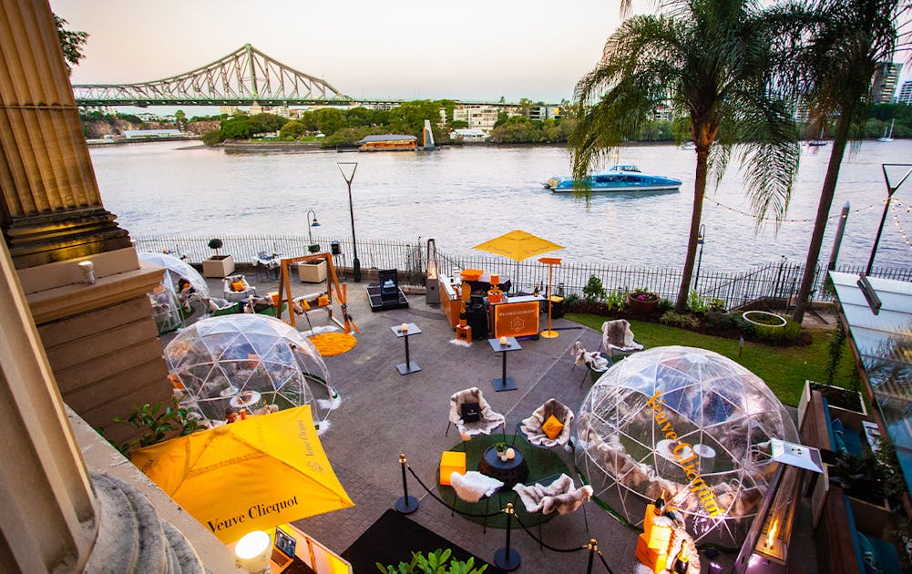 Nibble On Baked Brie In These Beautiful Pop Up Igloo Bars Overlooking The Story Bridge Urban List Gold Coast