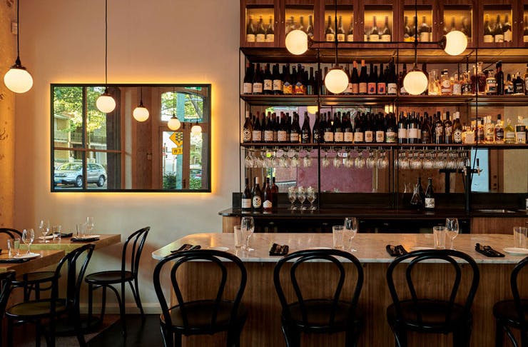 The dining room at Arthur Restaurant in Surry Hills, Sydney.