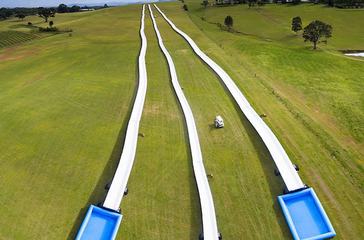 world's biggest slip and slide