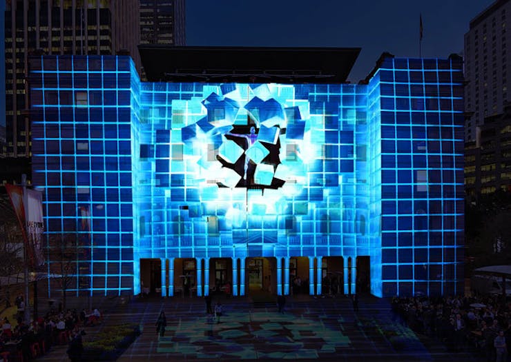 The VORAX installation created for Vivid Sydney 2021. 