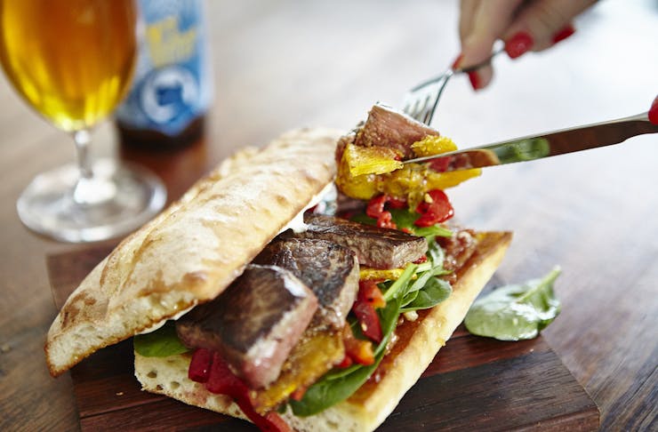 steak sandwich in Bendigo