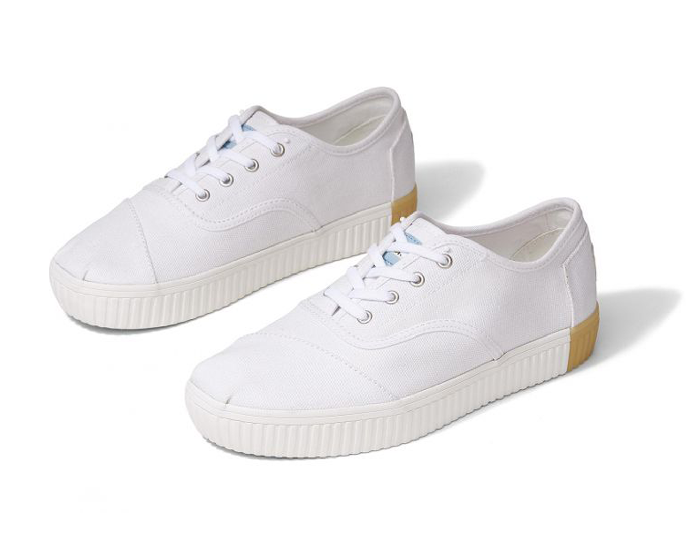 toms white canvas sneakers