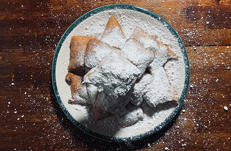 plate of beignets